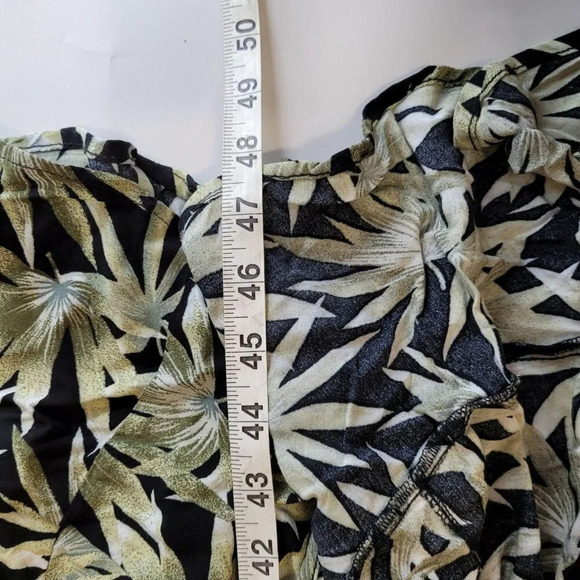 Volcom Coco Maxi Dress Green Black Leaf Print Sleeveless sz XS NWT $70 - Picture 11 of 11